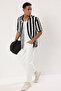 Siyah Oversize Fit Triko Görünümlü Gömlek TMNSS25GO00028