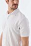 Ecru Slim Fit Shirt Collar T-Shirt - 3