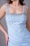 Women's Strappy, Stone-Detailed, Slit-Sleeve, New Generation Evening Engagement Dress - 4