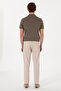 Men's Slim Fit Stone Canvas Trousers 50299165-Vr049 - 4