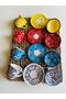 Mother's Day Special Daisy Flower Coffee Cup Set for 4 People and Turkish Delight Bowl for 4 People - 4