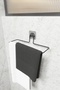 Long Towel Holder Bathroom Hanger - Wall Hanging, No-Mount Towel Rack - 2