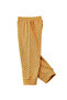 Warm Brown Knitted Cotton Pants with Polka Dots for Toddlers - 3