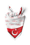 K.Ataturk Signed Turkish Flag Pattern Bandana/Scarf