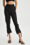 Women's Fabric Trousers with Leg Detail and Fleto Pockets - 2