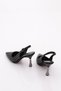 Women's Pointed Toe Heeled Shoes Black 61113534 - 3