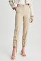 Women's Fabric Trousers with Leg Detail and Fleto Pockets - 4