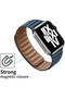 Leather Magnetic Loop Strap Compatible with Apple Watch Series 10/Ultra 2/9/8/7/6/SE, Fashion Band - 2
