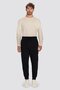 Unisex Relax Fit Relax Fit Raster 3-Pocket Elastic Jogger Leg Black Sweatpants - 4