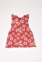 Floral Patterned Short-Sleeved Dress Baby Girl A0136A525Sm - 3