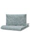 GULDV VARE Duvet Cover & Pillowcase Set, Blue/White, 110x125/35x55 cm, Organic Cotton