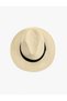 Straw Fedora Hat with Ribbon Detail - 3