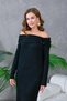 Women's Madonna Collar Slim Long Knitwear Dress - 2