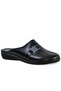 16185-25 Leather Anatomical Buckle Sabo Women's Slippers