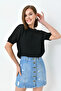 Women's Black Openwork Seasonal Knitwear Sweater - 7