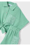 04-10 Years Old Girl Mayoral Green Shorts Set - Green - 6