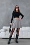 Women's Ribbed Waist Short Knitwear Skirt
