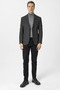 Regular Kalıp Armür Desenli Blazer Ceket - 6