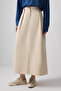 Pleated A-Line Skirt - 5