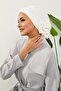 Elegant Ready-To-Wear Turban, Ecru, Ht-92 - 6