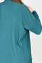 Women's Pants Bottom Top Double Kimono Suit Casual Fit Oil Blue - 7