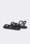 Women's Flat Sole Faux Leather Sandals D0765Ax25Hs - 3