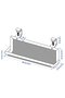 FÖRS SONG Cable Management Tray, White, 38 cm - 6