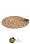 Special Production 6 Pieces Jute Woven Rope Drink Coaster Set Wicker Round Tableware Rattan Handmade - 7