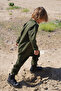 Khaki Seasonal Gabardine Collared Jumpsuit - 4