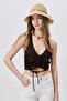 Knitted Straw Beach Hat Y25730-23 Beige