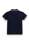 Victor & Jane Junior Boys' Polo T-Shirt Navy colour with Embroidered label detail - 3