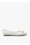 Bow Accent Slip-On Ballerina Shoes - 3