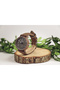 Brown Leather Suede Cord Minimal Design Vintage Retro Women Wrist Watch - 2