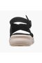 Textured Cross Strap Sandals with Buckle Closure - 5