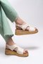 Glorcerys Women's Sandals 0012250 Beige - 3
