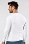 White Super Thin Men's Natural Bamboo Luxury Long Sleeve T-Shirt No Sweat Special Bamboo Fabric 1131 - 5