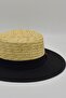 Unisex Multicolor Straw Hat Paloma Banded Gondola Boater - 3