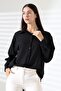 Regular Fit Long Sleeve Durres Textured Women's Cool Feeling Shirt - 5