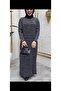 Combed Cotton Full Length Striped Standard Size Dress - 4