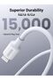 USB-C to Lightning Charging Cable, 1 Meter, 2.4A, 20W PD, Compatible for iPhone, White - 5