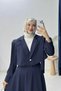 Shoulder Belted Blazer Skirt Suit - 4