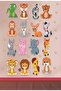 Cute Little Animals Kids Room Wall Sticker Set100X100Cm - 2