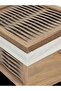 Wooden Bread Basket with Washable Fabric (Atlantic Pine) - 5