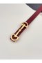 Burgundy Long Buckle Thin Women's Belt, Jacket Belt, Shirt Belt, Dress Belt,Dress Belt - 2