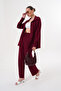 Women's Long Sleeve Shirt Short Leg Bottom-Top Suit - 4