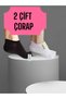 2 Pairs Ballerina Seamless Socks Invisible Socks Sports Yoga Pilates Non-Slip Silicone Sole 36-40 Black White