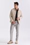 Stone Comfort Fit Elastic Waist Woolen Fabric Trousers - 2