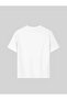 Unisex White T-Shirt Gray Shorts Top Bottom 2 Piece Set - 3