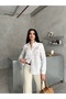 Cotton Scalloped Embroidered Women's Shirt - 6