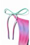 Ombre Printed Women's Bikini Set High Cut Bottom with Side Tie, Stretchy Polyester/Elastane Blend - 4